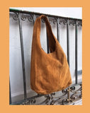 Slouch bag.Large TOTE leather bag in CAMEL brown. Genuine leather bag. Light tobacco color laptop bags in suede.