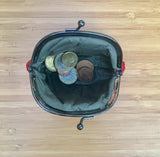 Small coin purse. Genuine leather purse in with metallic frame in SILVER. Retro clip purse in soft leather. Kiss lock retro style coin purse