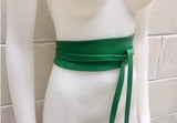 OBI belt. Green waist belt. Green sash, bridesmaid belts in green. Genuine leather, bright green belts, ibiza boho chic