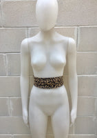 Leopard print suede OBI belt. Wrap belt in natural soft suede. Wraparound belt in genuine leather. Cheetah print obi, boho waist belt