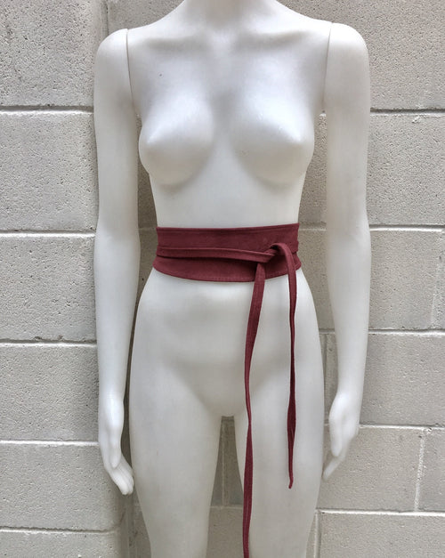 Raspberry pink wide suede belt. Wrap belt in soft suede, genuine leather, waist belt,orchid obi, boho belt, bohemian sash, boho, pink belt
