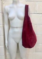 Slouch bag. Large TOTE leather bag in BURGUNDY. Red suede bag with ZIPPER. Wine red large shoulder bag. Laptop leather bag. Leather shopper