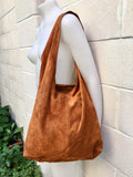 Slouch bag.Large TOTE leather bag in CAMEL brown with zipper.Genuine leather bag.Light tobacco color laptop bags. Large shopper leather bag.