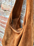 Slouch bag.Large TOTE leather bag in CAMEL brown with zipper.Genuine leather bag.Light tobacco color laptop bags. Large shopper leather bag.