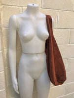 Slouch bag.Large TOTE leather bag in BROWN. Genuine leather bag. Tobacco laptop bags in suede. Large suede leather bag. BROWN suede bag.