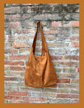 Slouch bag.Large TOTE leather bag in CAMEL brown with zipper.Genuine leather bag.Light tobacco color laptop bags. Large shopper leather bag.