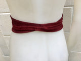 Dark RED suede OBI belt. Wrap belt in natural soft suede.BURGUNDY genuine leather waist cinch belt. Wine red sash, boho wraparound belt