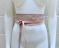 Tote leather bag in PINK with belt. Soft natural GENUINE leather bag + belt set. Large brown leather shopper. Computer, tablet or Laptop bag