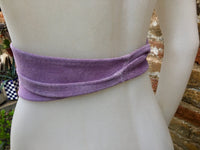 Light purple suede OBI belt, SASH in genuine soft suede,waist belt,soft belt, mauve sash, obi, boho belt, bohemian sash, boho lavender belt