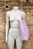 Tote leather bag in light PURPLE. Large leather shopper. Soft natural GENUINE leather . Shoulder bag for your lapto, books etc