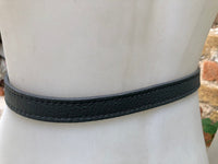 Obi belt in genuine leather. Wrap belt in GRAY. Waist belt in grey stong leather.Grey wraparound belt. Natural leather 80s style belt