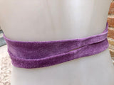 Purple suede OBI belt, SASH in genuine soft suede,waist belt,soft belt, mauve sash, obi, boho belt, bohemian sash, boho lavender belt