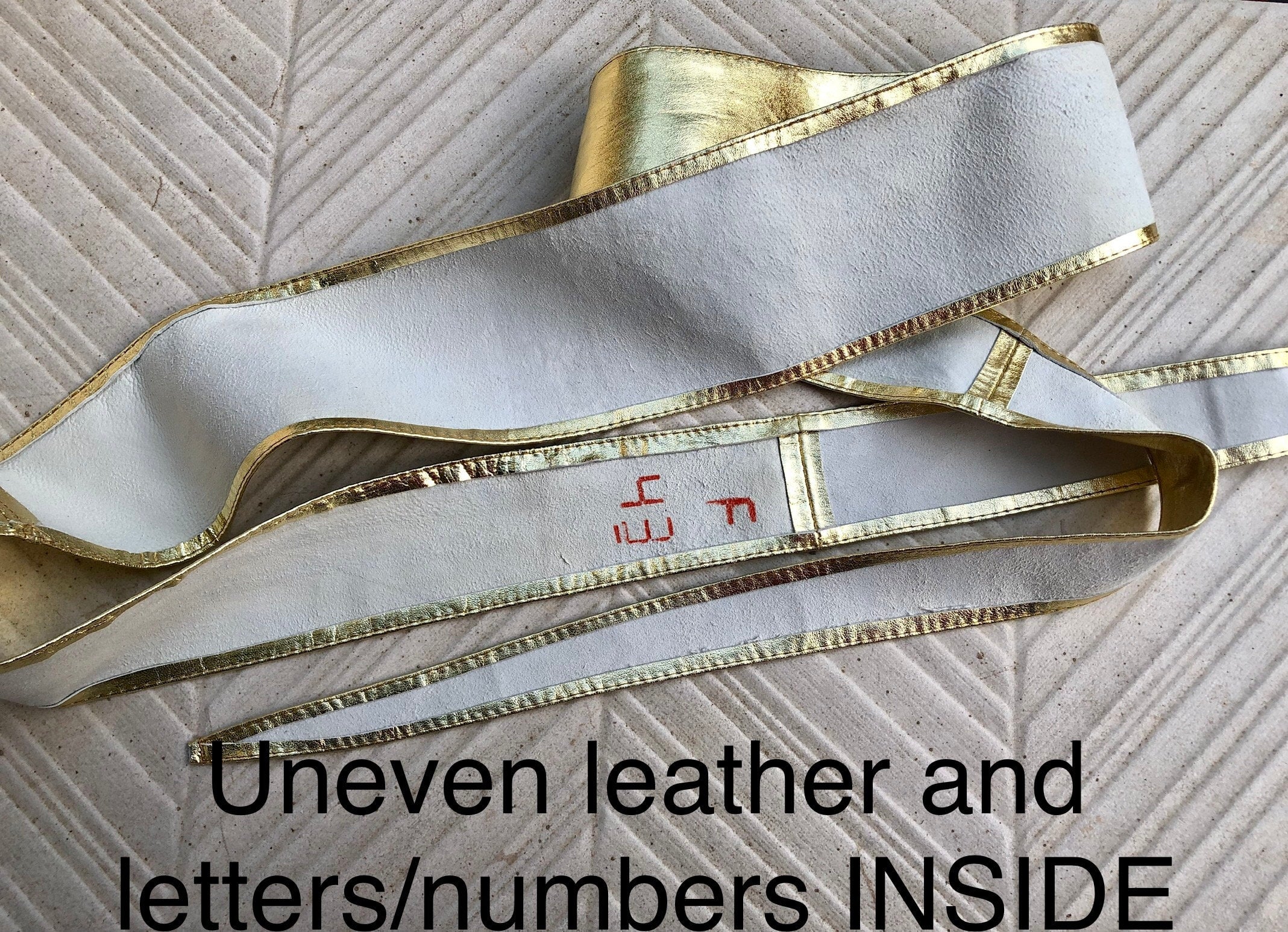 GOLD obi belt. Wrap belt in soft genuine leather. Wraparound waist belt.Wide style. Boho dress belt in metallic effect leather. Party belt