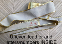 GOLD obi belt. Wrap belt in soft genuine leather. Wraparound waist belt.Wide style. Boho dress belt in metallic effect leather. Party belt