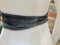 Gray suede OBI belt, wide wrap belt in soft suede,waist belt,soft leather belt, GREY sash, obi, boho belt, waist belt,gray wraparound belt