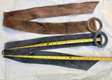 Burgundy suede waist belt with large round buckle. Boho soft suede belt in wine red. Genuine suede leather. Boho dark red suede belt