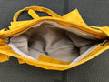 Bright yellow crossbody / shoulder suede leather bag. Soft genuine suede leather bag. Crossover, messenger bag. Yellow suede purse