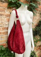 BLACK suede slouchy bag with ZIPPER + lining. Soft natural suede shopper, genuine leather bag. BLACK suede purse . Hobo black suede purse.