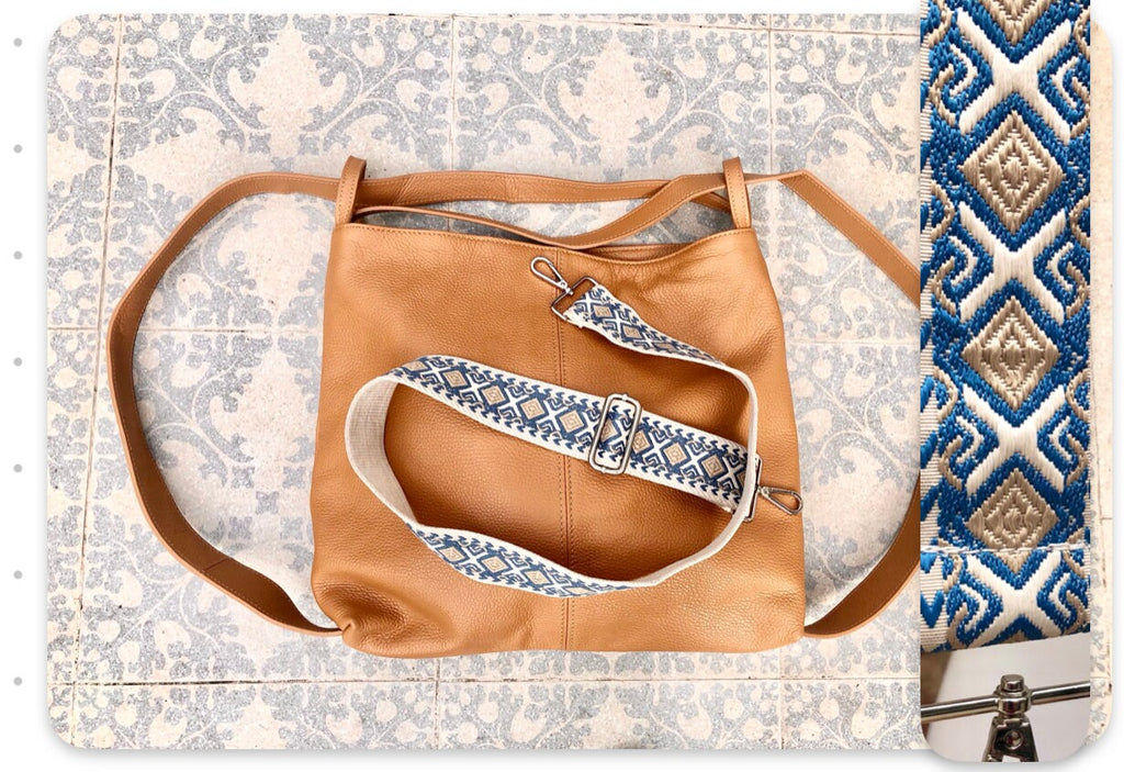 Genuine leather rucksack/ shoulder bag / crossbody in CAMEL BROWN. Soft genuine leather shopper. Carry all bag for laptops, tablets, books..