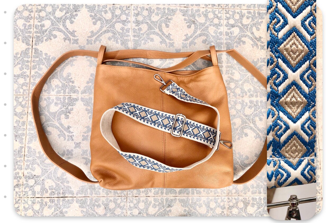 Genuine leather rucksack/ shoulder bag / crossbody in CAMEL BROWN. Soft genuine leather shopper. Carry all bag for laptops, tablets, books..