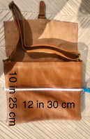 Orange crossbody leather bag. Soft genuine leather bag. Orange messenger. Orange purse with zipper, flap and adjustable strap.