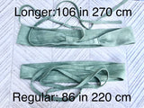 Sage green suede OBI belt. Light green natural soft suede waist belt. Light green suede boho belt, green wraparound genuine leather belt.