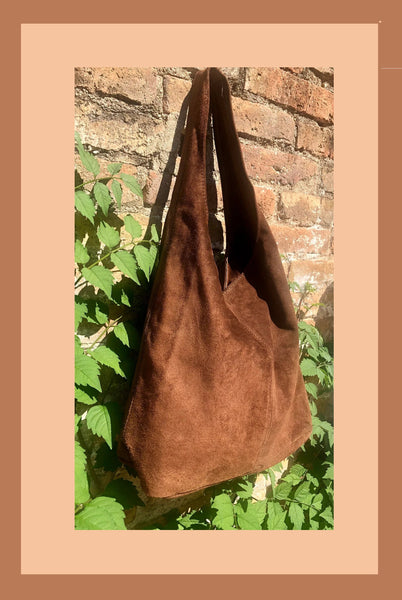 Slouch bag.Large TOTE leather bag in DARK brown with zipper.Genuine leather bag. BROWN leather laptop bags. Large shopper leather bag.