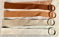 Light PURPLE leather waist belt with large round buckle. Soft leather belt. Genuine leather mauve dress belt. Wide lavender waist belt