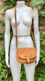 Camel BROWN suede bag. Genuine leather rusty brown crossbody bag. Small leather bag with adjustable strap and zipper. Dark brown suede purse