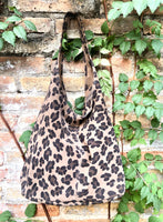 CHEETAH print suede bag.Leopard print genuine leather bag with ZIPPER. Light camel brown animal print suede leather purse. Panther print bag