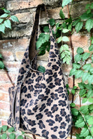 CHEETAH print suede bag.Leopard print genuine leather bag with ZIPPER. Light camel brown animal print suede leather purse. Panther print bag