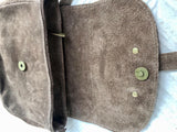 Light BROWN suede bag. Genuine leather taupe crossbody bag. Greyge small leather bag. Adjustable strap + zipper. Tan brown suede purse.