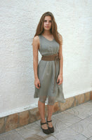 Taupe brown suede OBI belt in natural soft suede.Light brown waist belt.Very dark beige,taupe, greyge boho wrap dress belt. Tan overall belt