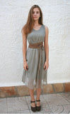 Taupe brown suede OBI belt in natural soft suede.Light brown waist belt.Very dark beige,taupe, greyge boho wrap dress belt. Tan overall belt