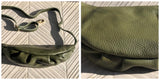 Green FANNY pack .Small leather crossbody/ hip bag, bum pack bag in GENUINE leather. Khaki purse with adjustable strap