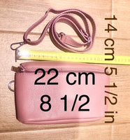 Raspberry pink FANNY pack .Small leather crossbody/ hip bag, bum pack bag in GENUINE leather. Pink leather purse with adjustable strap