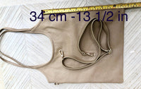 Shoulder / crossbody bag in camel brown leather. Tobacco color genuine leather book / tablet bag. Brown leather shopper. Rusty brown purse