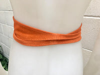 Bright YELLOW obi belt in suede. Wrap belt in genuine leather. Wraparound belt in YELLOW color, Wide waistbelt in soft suede. Dress belt
