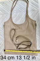 Genuine leather shoulder / crossbody bag in CAMEL brown. Leather shopper in saddle brown. Soft natural GENUINE leather. TAN leather purse.