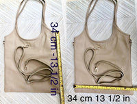 Genuine leather shoulder / crossbody bag in CAMEL brown. Leather shopper in saddle brown. Soft natural GENUINE leather. TAN leather purse.