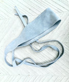 Light blue suede waist belt. Powder blue wrap belt. Blue soft dress belt in natural genuine suede leather. Blue wraparound overall belt.