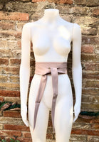 Wide obi waist belts. Pick any 4 belts in this style.Soft genuine leather wrap belt. Wraparound belt. Boho dress belt. Free express shipping