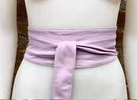 Wide obi waist belts. Pick any 4 belts in this style.Soft genuine leather wrap belt. Wraparound belt. Boho dress belt. Free express shipping