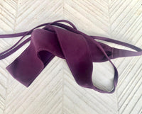 Purple wide OBI belt in genuine soft suede. Waist belt in purple. Dark mauve boho belt. Wide dress wraparound purple belt. Longer option.
