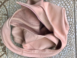 Slouch bag. Tote leather bag in light pink with ZIPPER. Soft genuine leather. Soft pink leather purse. Wide strap leather shoulder bag.