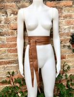 Wide obi waist belts. Pick any 4 belts in this style.Soft genuine leather wrap belt. Wraparound belt. Boho dress belt. Free express shipping