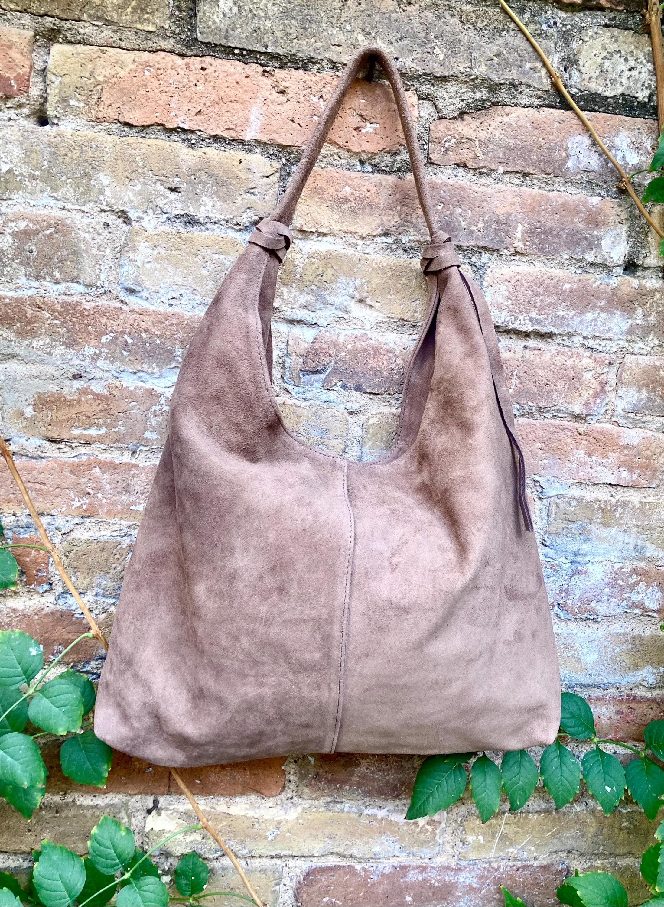 Taupe brown slouchy bag. Large tote leather bag with zipper + LINING. Genuine leather bag. Greyge laptop bags. Large shopper leather bag.