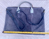 Tan leather tote. Large leather shopper bag in light saddle brown. Natural suede bag. Camel BROWN suede laptop bag. Handbag or shoulder bag