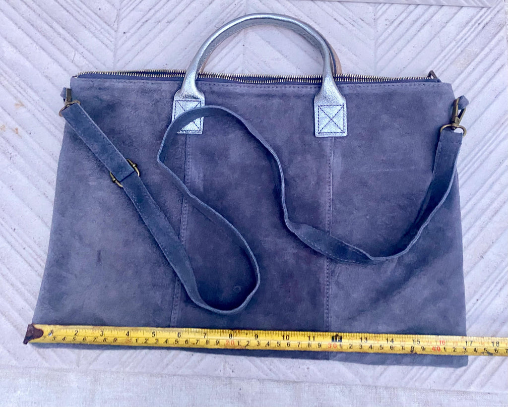 Tan leather tote. Large leather shopper bag in light saddle brown. Natural suede bag. Camel BROWN suede laptop bag. Handbag or shoulder bag