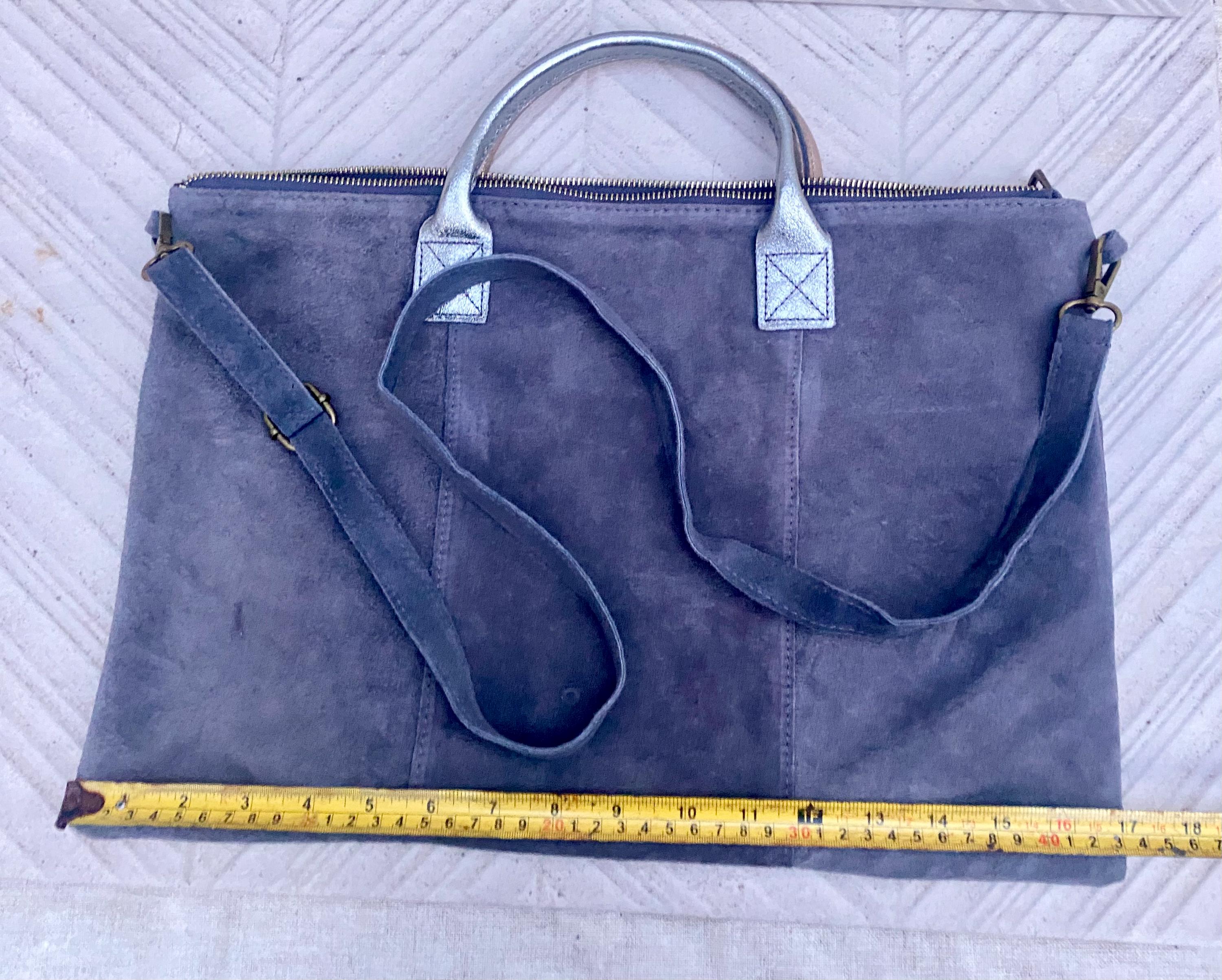 Tan leather tote. Large leather shopper bag in light saddle brown. Natural suede bag. Camel BROWN suede laptop bag. Handbag or shoulder bag